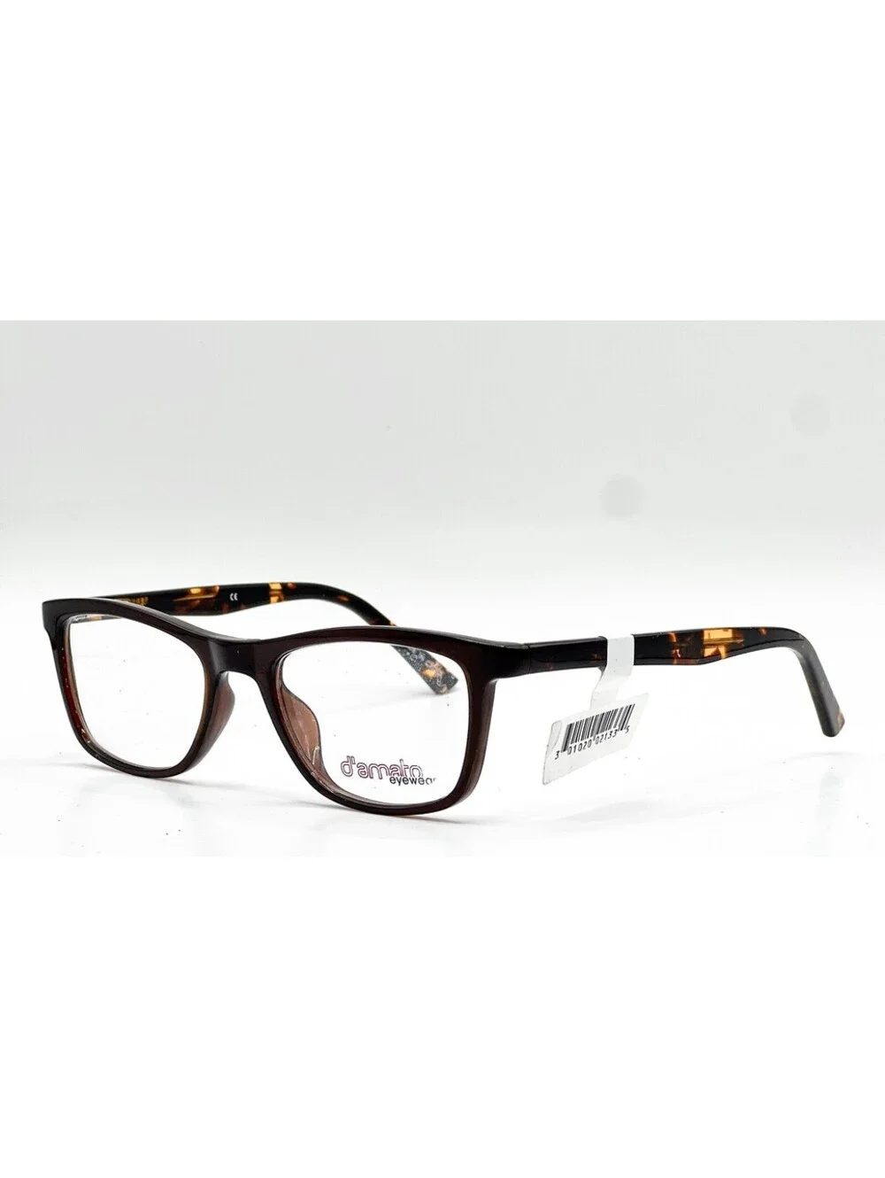 D'Amato Eyewear Dt001 Brn Rich Brown Authentic Eyeglasses 48-18-135